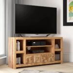 Wood Corner TV Unit