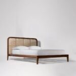 Solid Wood Cane Bed