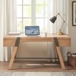 Natural Solid Wood Writing Desk