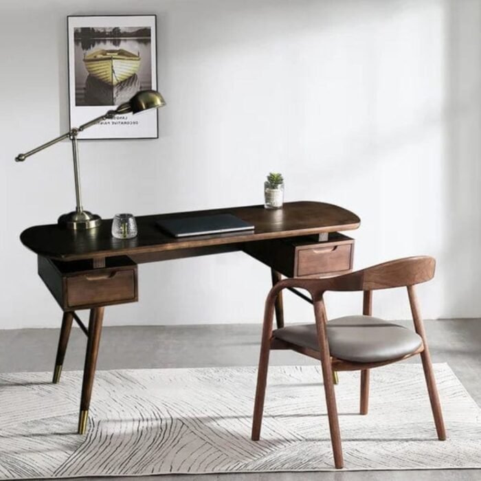 Wooden Writing Desk with 2 Drawers