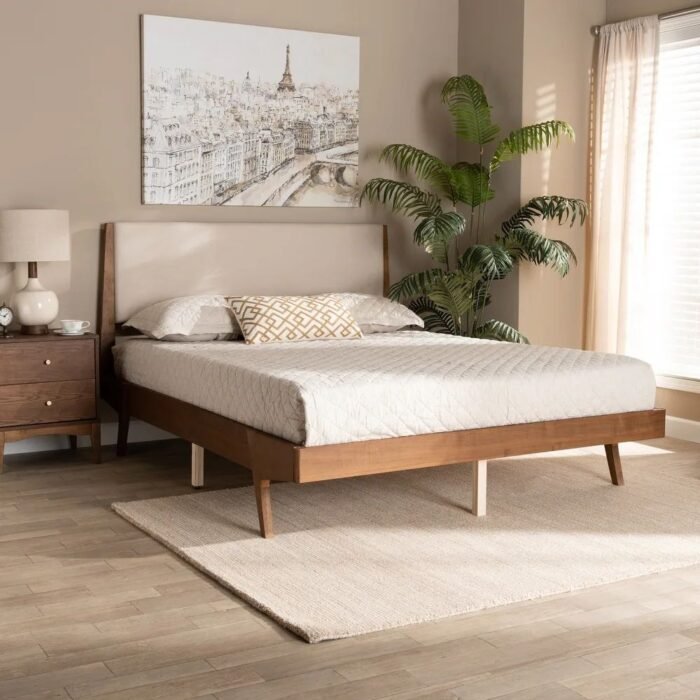 Modern Solid Wood Platform Bed