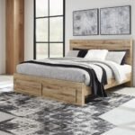 Solid Wood Storage Bed